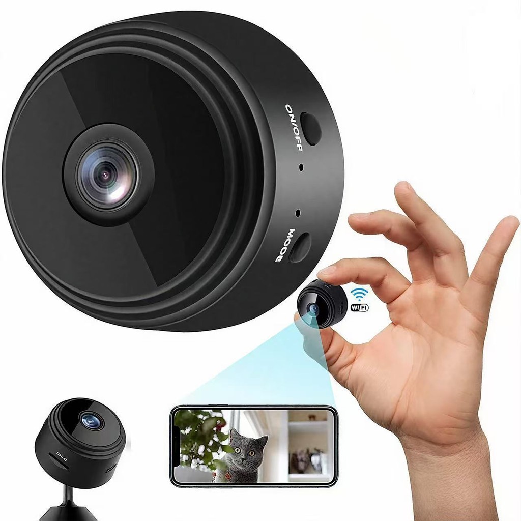 Kit 4 Cameras A9 HD Visão Noturna Wifi Câmera 1080P Sem Fio Vigilância e Segurança A9