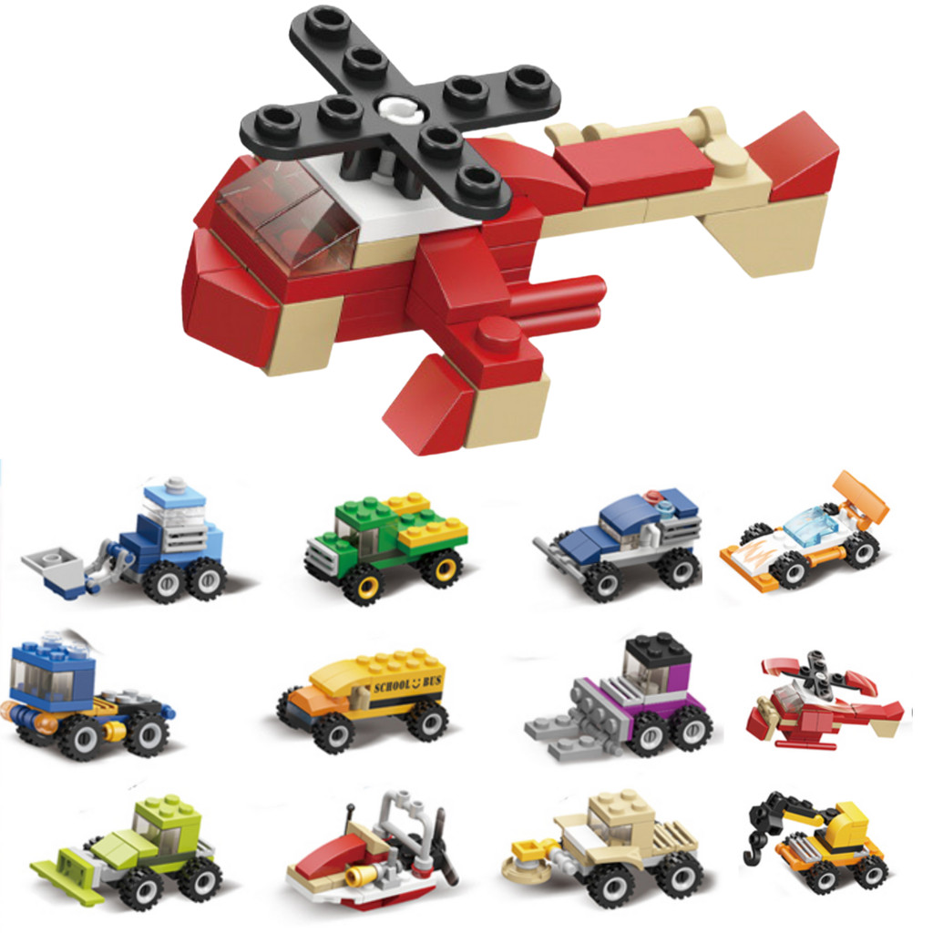 Blocos de Montar Cápsula de Carros Sortido - Castela em Oferta na Shopee