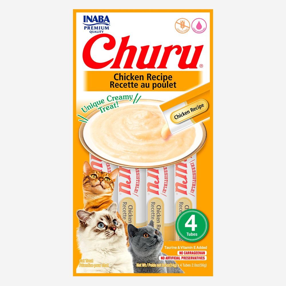 Petisco Inaba Purê Churu Sabor Galinha Para Gatos em Oferta na Shopee
