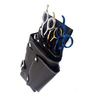 Porta Tesouras Para Barbeiros Cintura Pochete Coldre Preta Para Cabeleireiro Para Tesouras