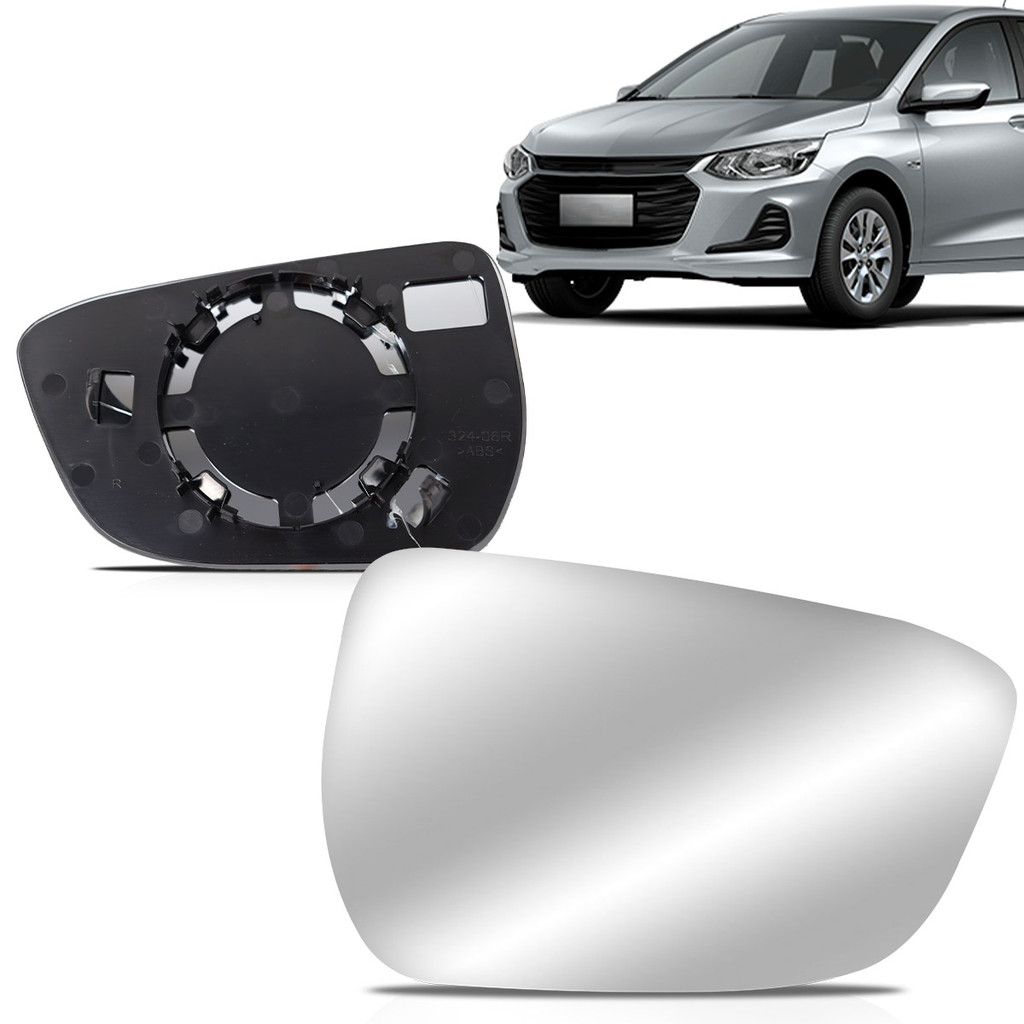 Lente Espelho Retrovisor Onix 2020 2021 2022 2023 2024 2025 Com Placa