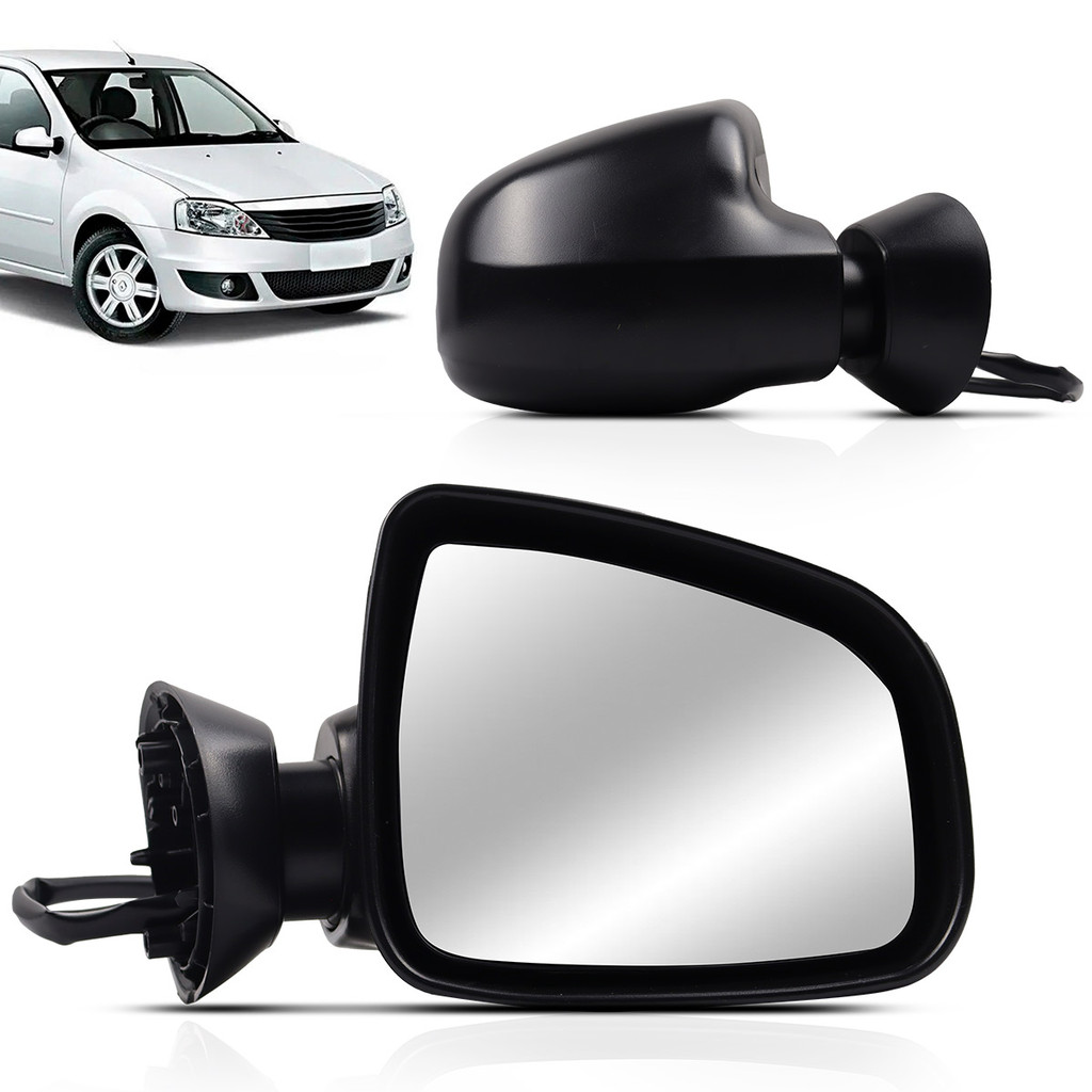 Retrovisor Logan Sandero 2009 2010 2011 2012 2013 Elétrico Texturizado