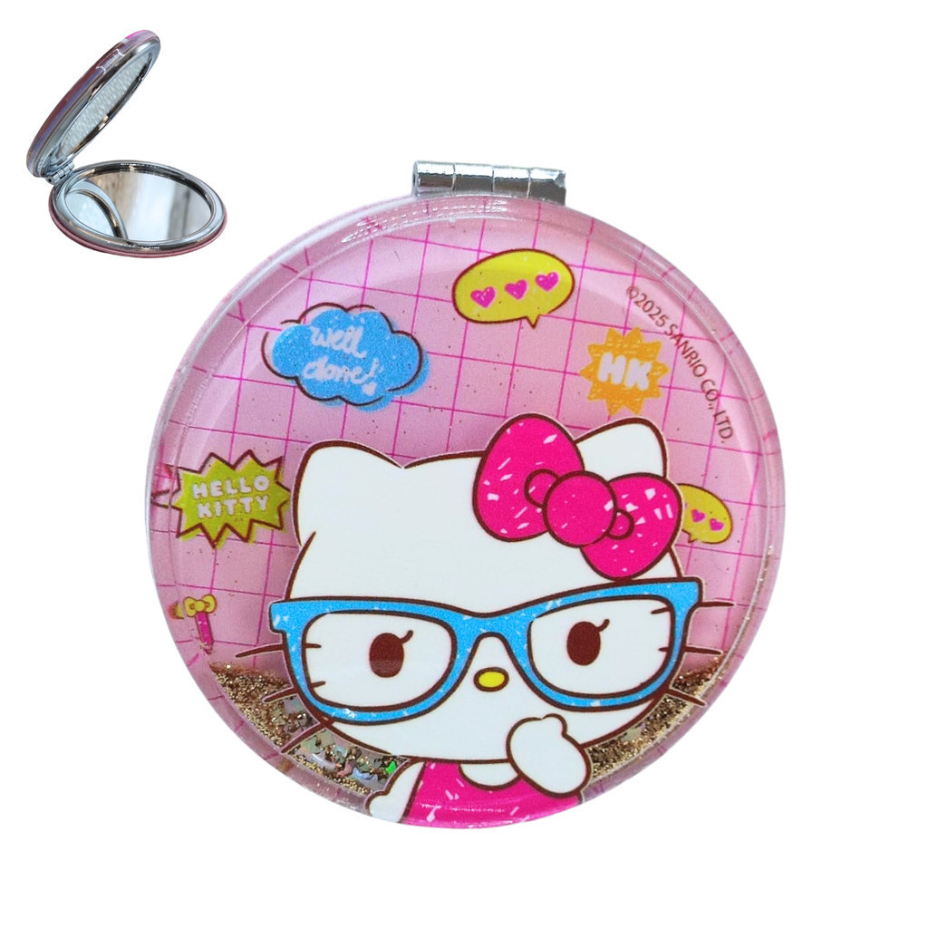 Espelho Hello Kitty Acessório de Bolsa Espelho de Mão Sanrio em Oferta na Shopee