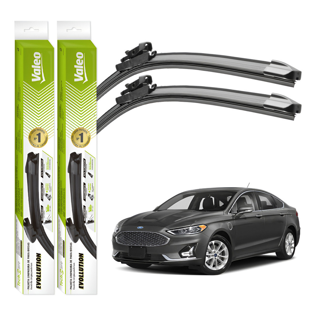 Par De Palhetas Limpador Parabrisa Valeo Fusion 2013 A 2019 em Oferta na Shopee