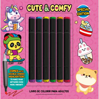 Cute & Comfy Coloring Book for Adults - Special Edition - Livro de Colorir Adulto em Oferta na Shopee
