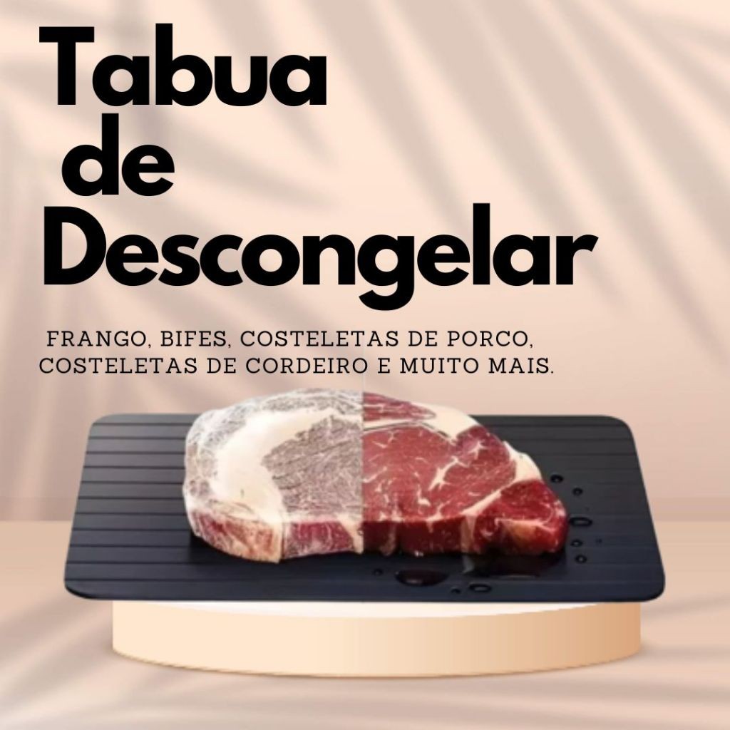 Tábua Mágica para Descongelar Alimentos Rápido | Super Prática e Resistente | Cozinha Moderna em Oferta na Shopee