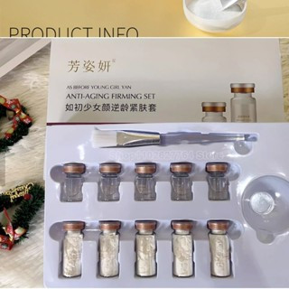 Máscara De Clareamento Coreia Pó Liofilizado Ácido Hialurônico V Face Lifting Endurecimento Linhas Finas Anti-Rugas Cuid