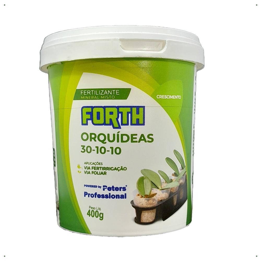 Adubo Crescimento Orquídeas Forth Jardim Balde 400g em Oferta na Shopee