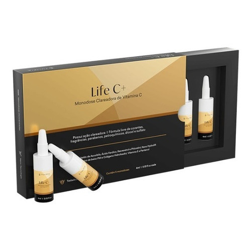 Life C+ Nano Monodose Clareadora 4ml - 5 AMP