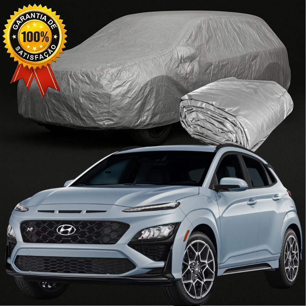 Capa Para Cobrir Hyundai KONA 100% Impermeável Protege Sol Chuva Poeira Sem Forro Com Forro
