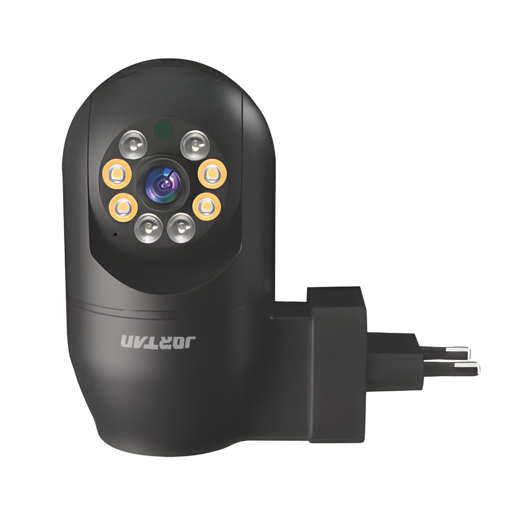 Câmera Tomada Wi-fi facilidade na instalação - Ambiente interno App Yoosee Preta