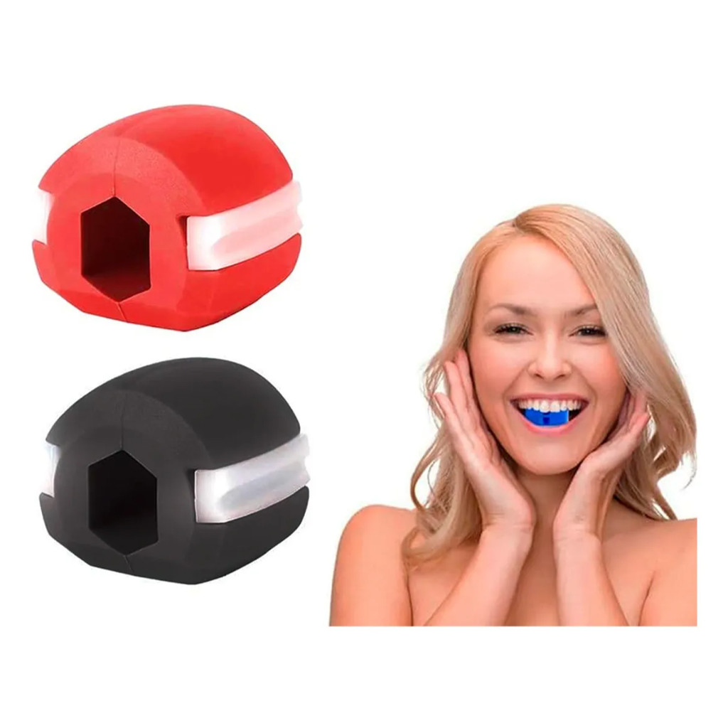 Aparelho Jawzrsize Mandíbula Mordedor Facial Exercícios Maxilar Harmonização