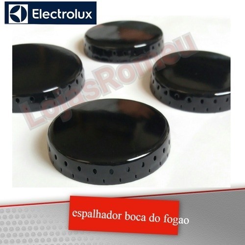 Kit 4 Espalhador Tampinha P/ Fogao Electrolux Chef 52sm 52sg 52lbu 52lxu