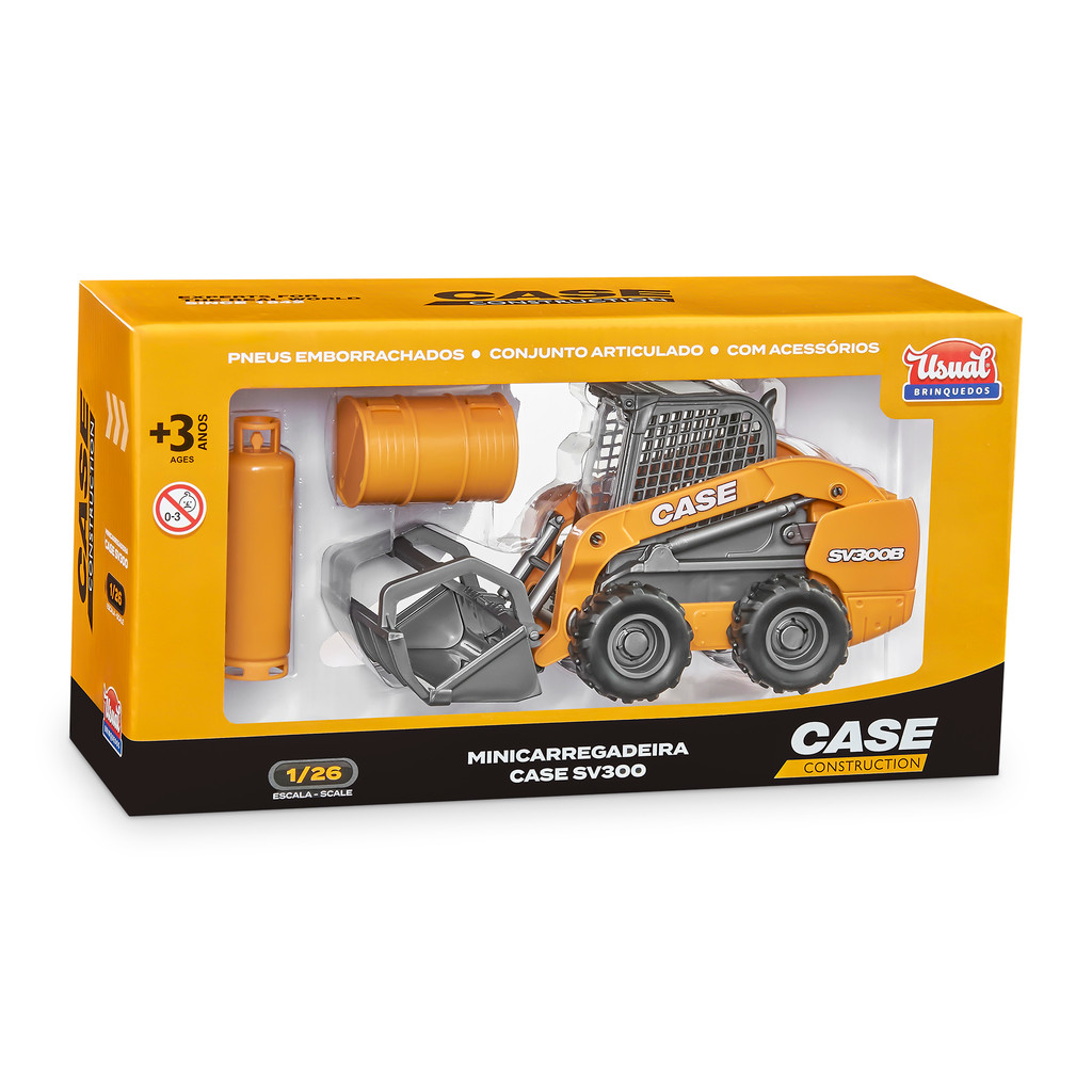Mini Carregadeira Case SV300 B Garfo Infantil Usual