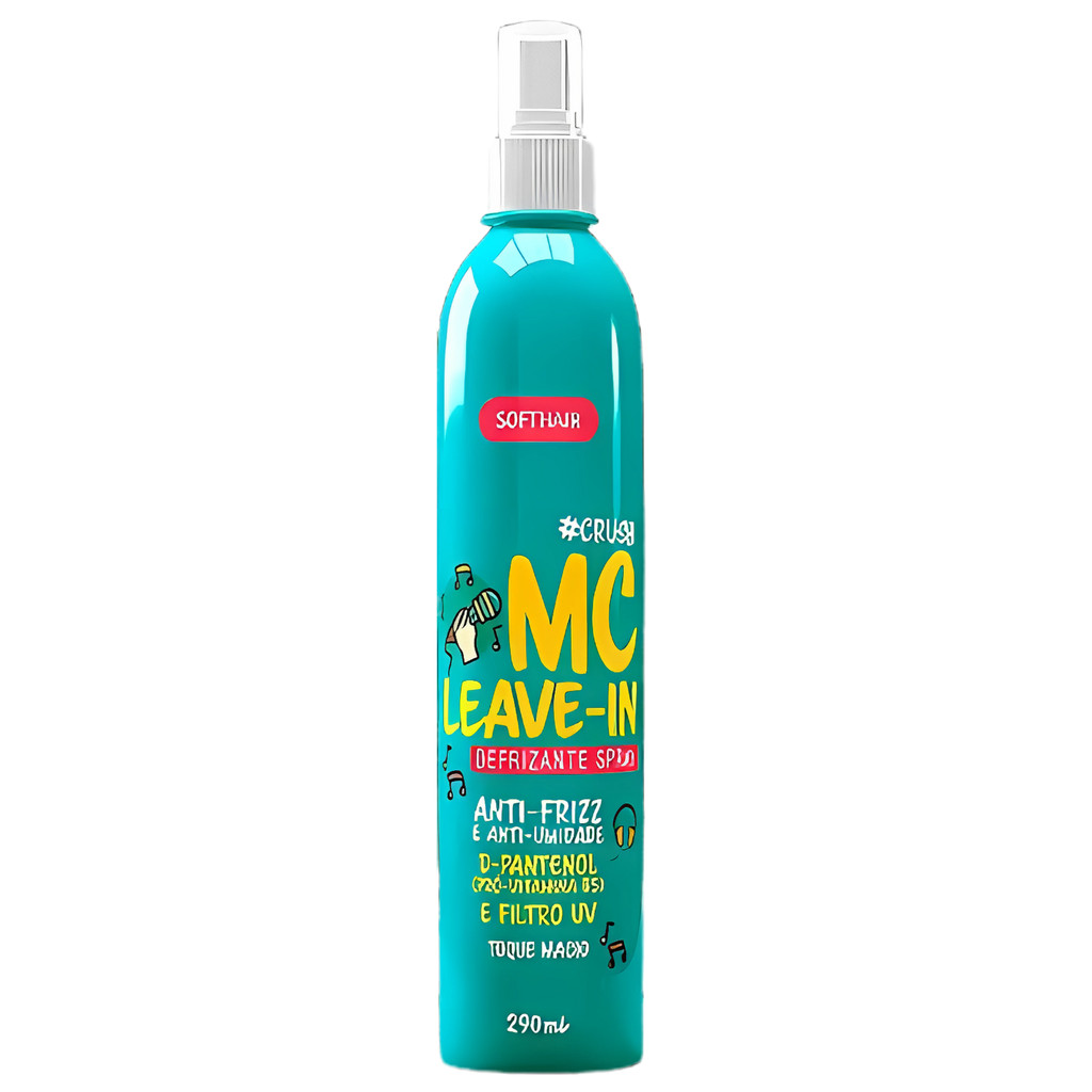 Defrizante Spray Mc Leave In Anti Frizz E Umidade D-Pantenol Filtro Uv Soft Hair 290ml em Oferta na Shopee