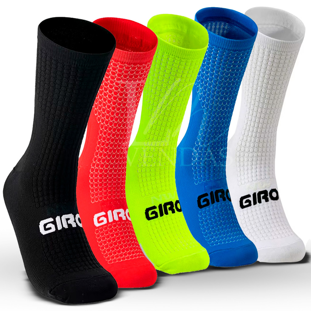 Kit de Meias Esportivas Unissex Sortidas Aleatórias Resistentes Ideais para Ciclismo Academia e Caminhadas Cor Aleatória