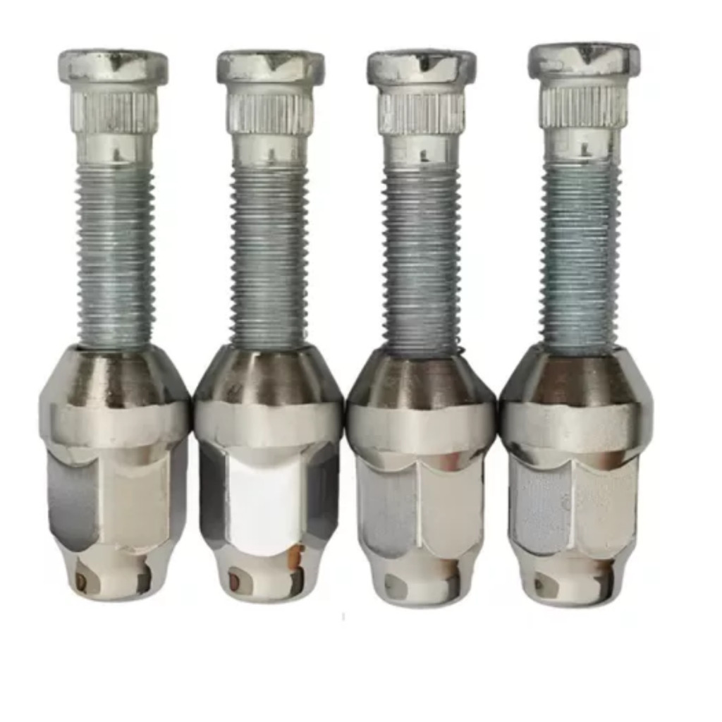 4 Prisioneiro parafuso de roda C/ 4 Porca Roda  Onix Novo Prisma Cobalt Cruze Spin Sonic Malibu