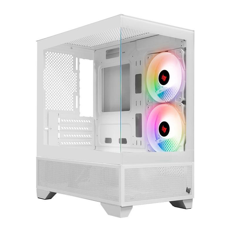 Gabinete Gamer Pichau Magpie 4B, Mini-Tower, lateral de Vidro, Com 2 Fans, Branco, PG-MAG4B-WH2