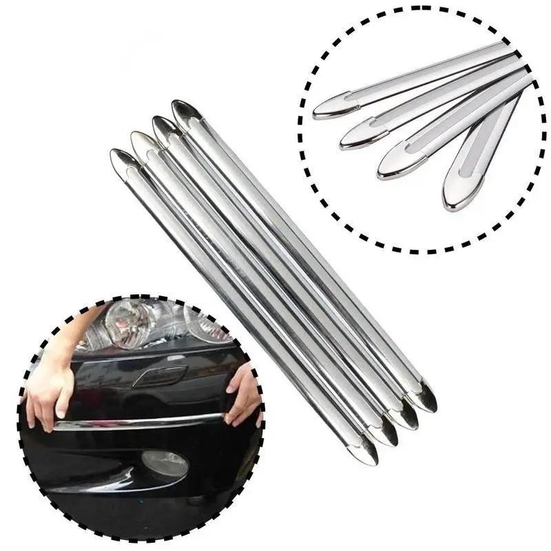4 Pçs Carro Anti-Colisão Proteção Decoração Tira Universal Dianteiro Traseiro Pára-Choques Canto Protetor Guarda Acessór