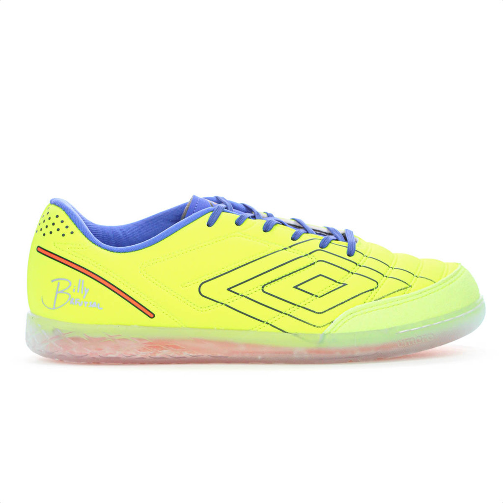 Chuteira Umbro Futsal Br Futsal Billy Verde Limão Marinho e Laranja - Masculino