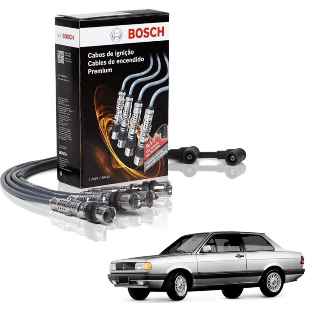 Cabo De Vela Volkswagen Voyage CL GL GLS LS Plus 1.5 1.6 1.8 8V 1979-1995 STVW041 9295080041 Power Spark Bosch Original