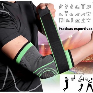 Kit 2 Cotoveleira Ajustável com Compressão para Esportes, Academia e Fitness em Oferta na Shopee