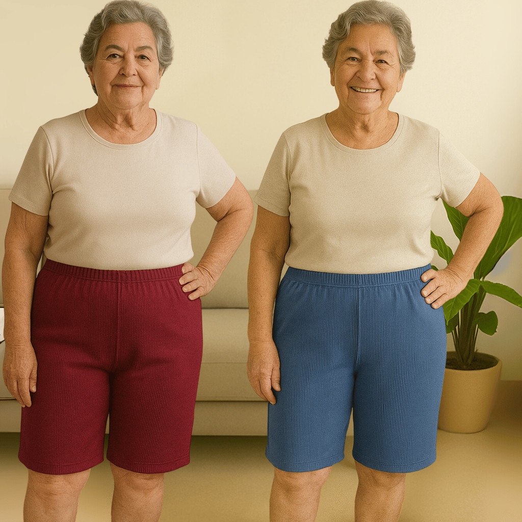 Kit 2 Bermudas Plus Size Gorgurão Feminina Senhora Básica em Oferta na Shopee