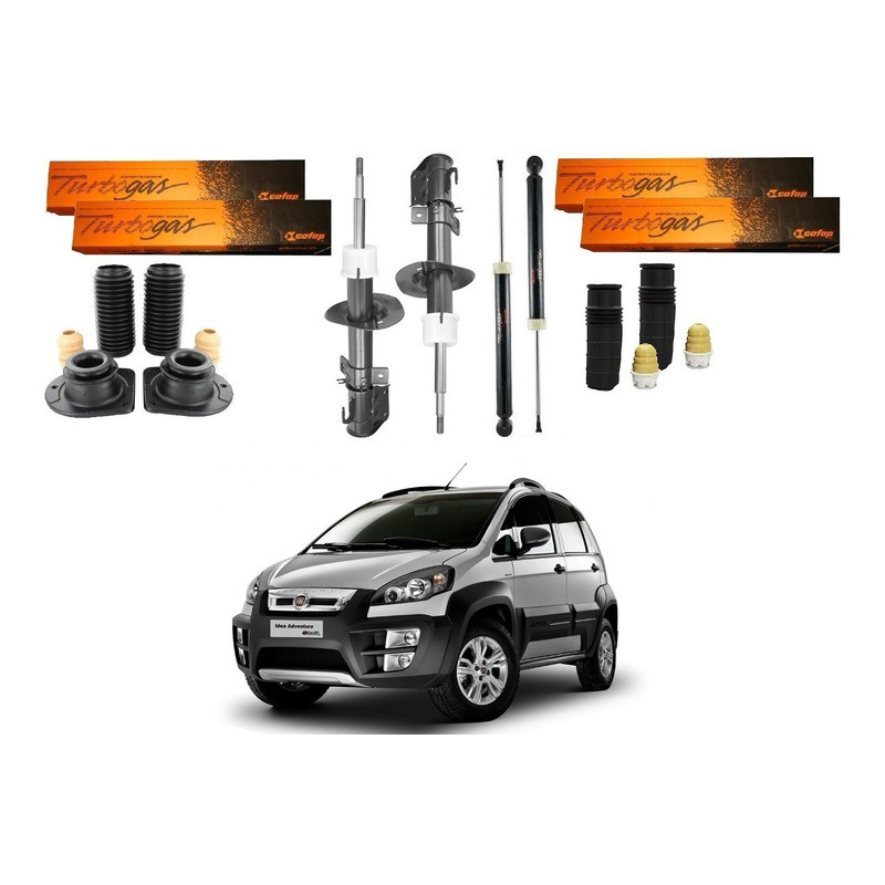 Kit Amortecedor Dianteiro Traseiro. Idea Adv 1.8 2011 A 2016 em Oferta na Shopee