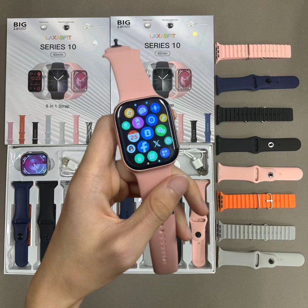 T20 Ultra Max2025 Novo Smartwatch S10 Com 8 Alças , Carregamento Magnético , Múltiplas Configurações De Idioma