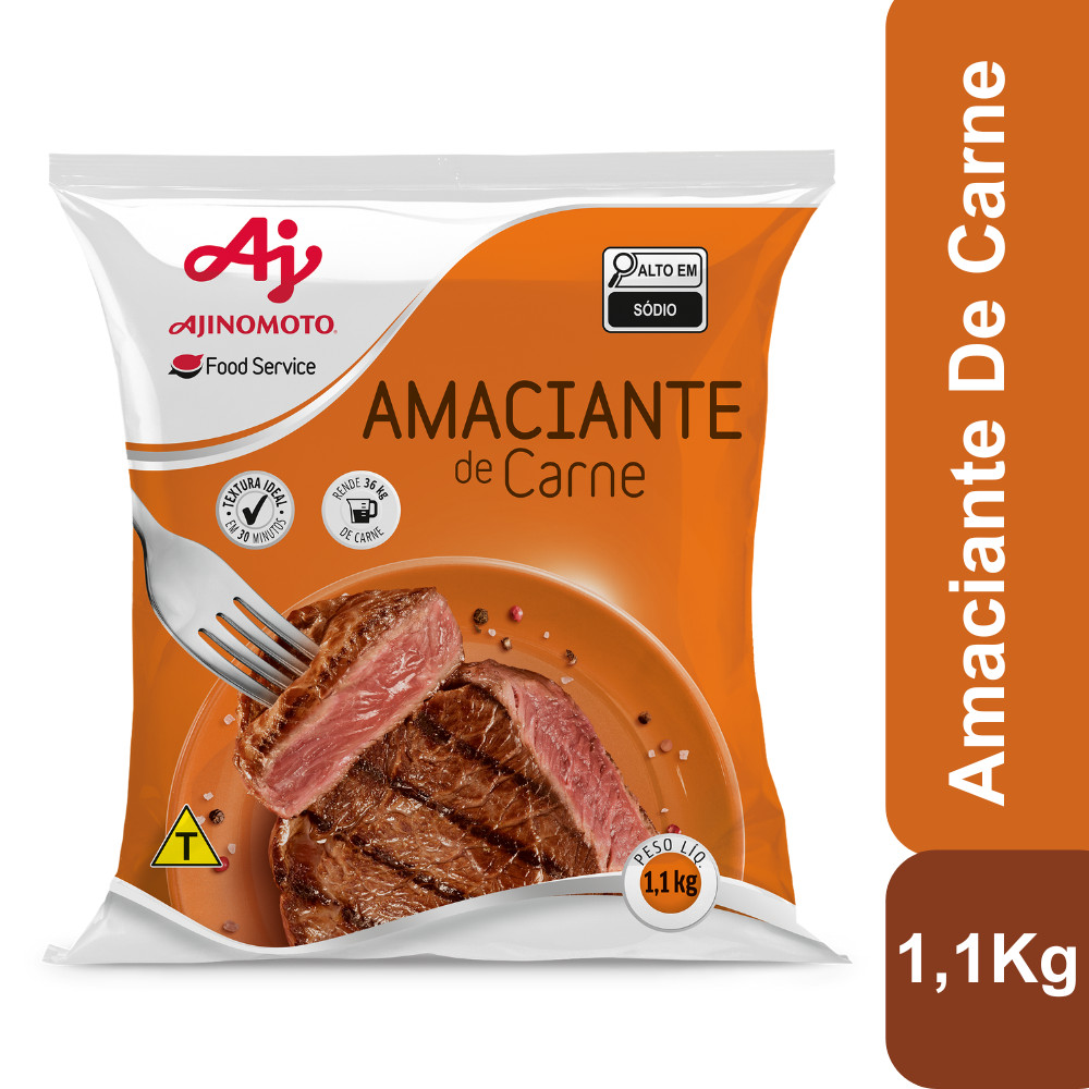Amaciante de carne AJINOMOTO® 1,1KG Amaciante de carne AJINOMOTO® 1,1KG