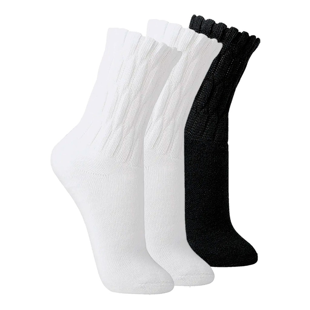 Kit com 3 Pares de Meias Aeróbica Lupo 4810-003 Colorido em Oferta na Shopee