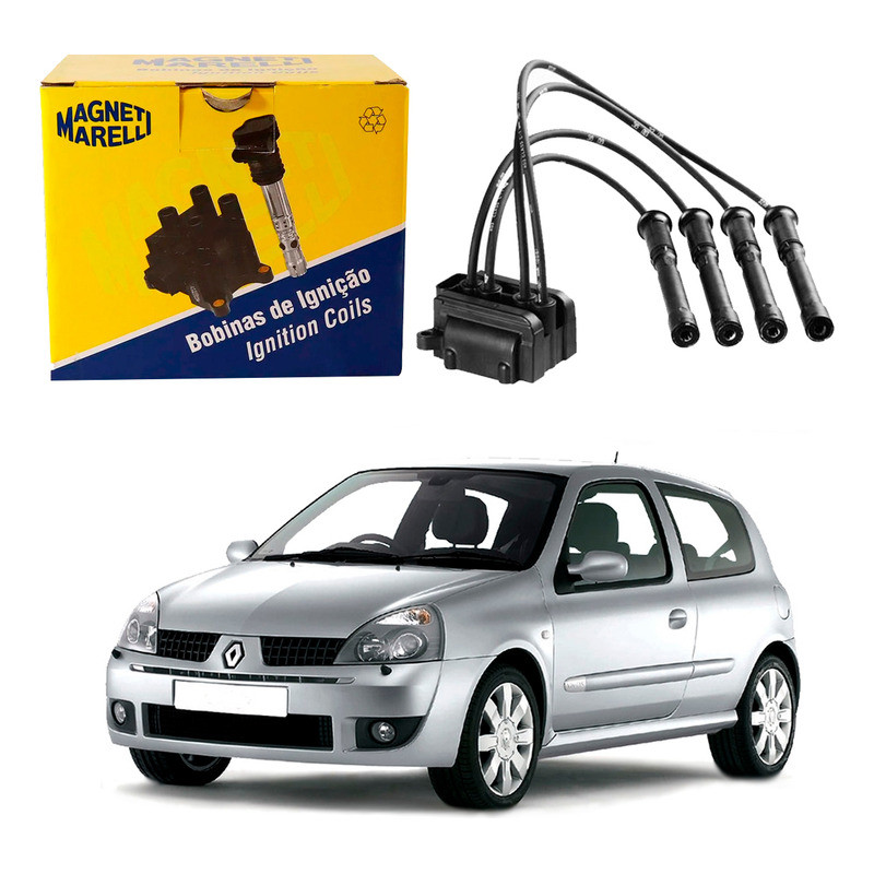 Bobina De Ignição Marelli Clio 1.0 16v Gasolina 2003 A 2005