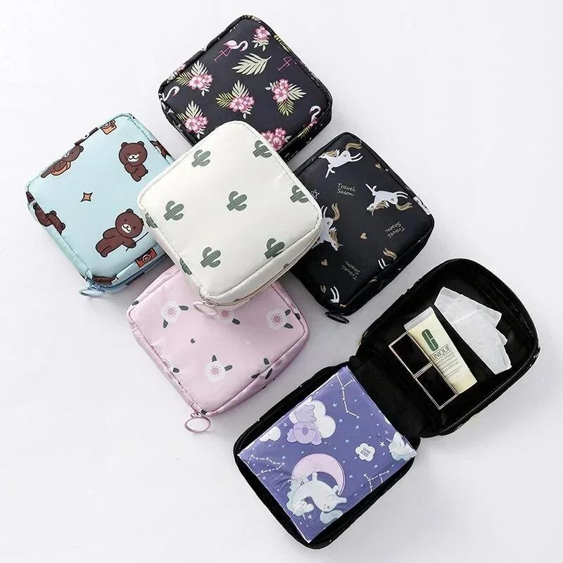 Novas Mulheres Saco De Armazenamento De Absorventes Higiênicos Bolsa Guardanapo Sacos Cosméticos Organizador Senhoras Ma em Oferta na Shopee
