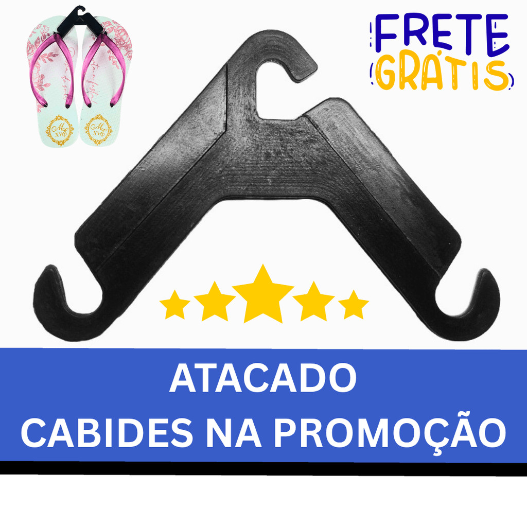 Kits 1000 Cabides Universal para Chinelo Sandália Calçado — Atacado com Envio