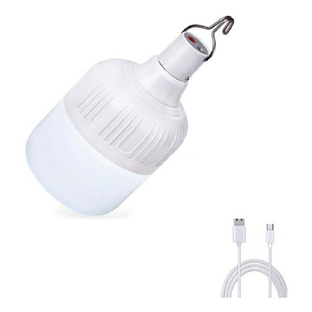 Lâmpada Led Emergência Potente Recarregável Usb Bivolt 38w 