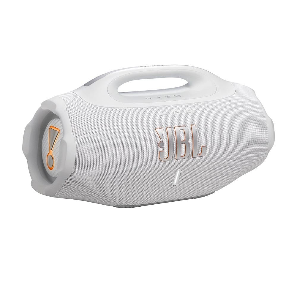 Caixa de Som Bluetooth JBL Boombox 4 210W Branca, IP68 à Prova de respingos d'água, JBLBOOMBOX4WHTBR, HARMAN JBL