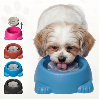 Pet Bebedouro 1000 ML Comedouro Com Boia Pelos Longos Não Molha Pelos Cães e Gatos Grande…