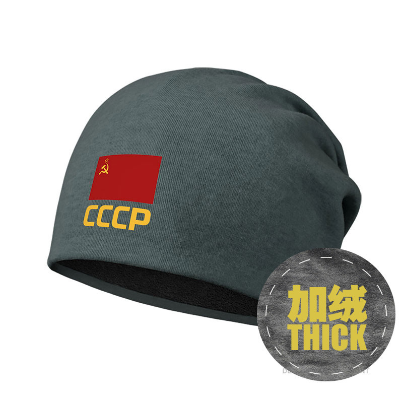 República soviética união soviética CCCP bandeira nacional chapéu masculino feminino chapéu de algodão mais veludo pilha