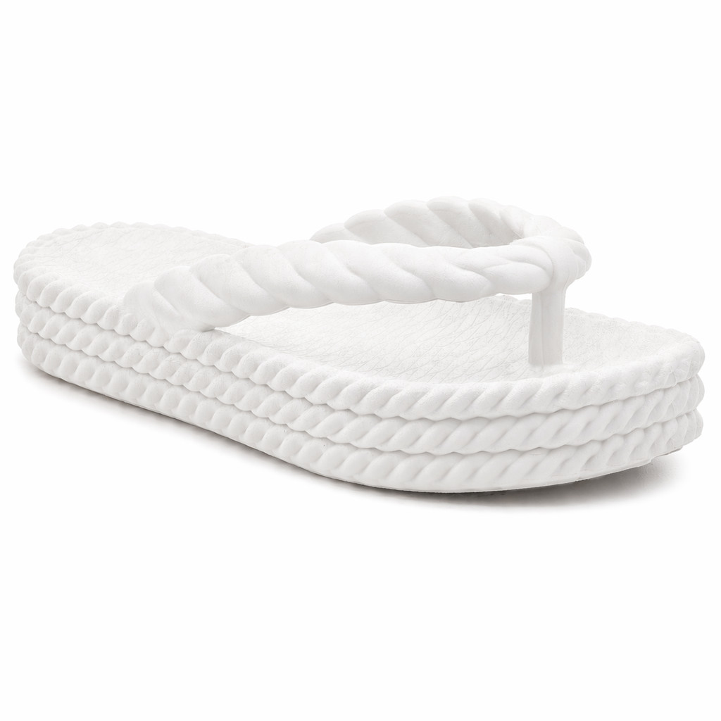 Chinelo Feminino Plataforma Trançado Confortável Leve Antiderrapante Casual para Praia Piscina e Dia a Dia