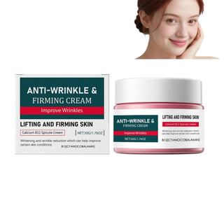 Cremenrete Cyano Pink Spicule Creme Antirrugas Firmador com Cálcio e Vitamina B12 - Creme para Olhos para Olheiras, Inch