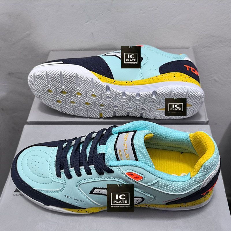 Sapatos De Futsal Masculinos Top Flex Rebound E Reativo IC Chuteiras De Futebol De Salão Branco Preto