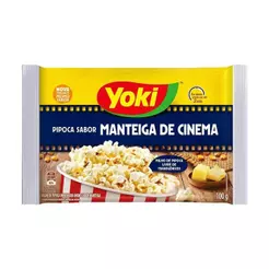 Milho de Pipoca Microondas Manteiga Cinema 36 x 100g - Yoki