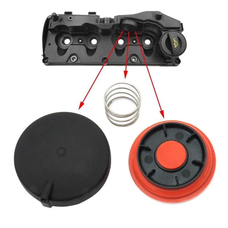 Kit De Reparo De Membrana De Válvula PCV , Tampa Oscilante E De Cobertura De Cabeça De Cilindro De Mola Para Assento Exe