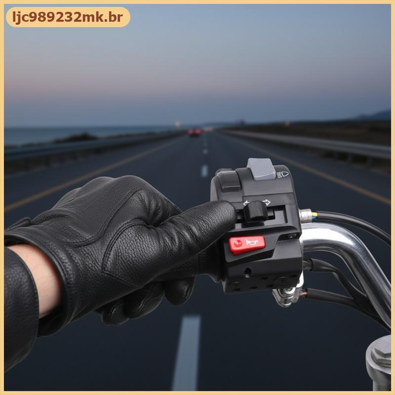 [MYBR] Interruptor De Controle Do Lado Esquerdo De 22 Mm Botão Guiador Da Motocicleta Para Farol De Neblina Buzina Motos