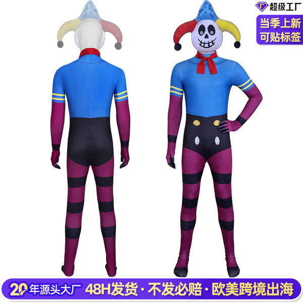Poppy transfronteiriço playtime5 Bobby's Game Monster Joker Macacão Halloween Cosplay Costume