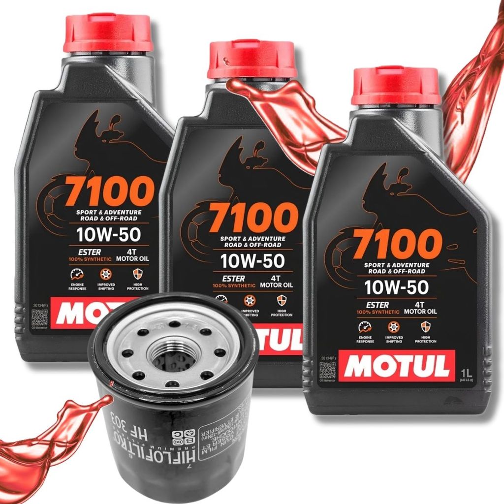Troca de Óleo Z300 Z400 Z650 Versys 650 Ninja 650 Ninja 400 Motul 7100 10w50 + Filtro