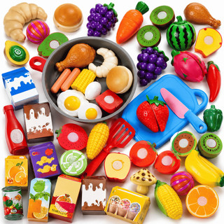 Kit Brinquedo de Cozinha Infantil Comidinhas Frutas Mercadinho