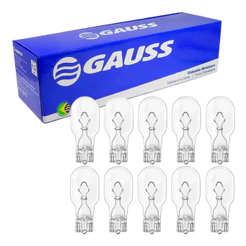 Kit 10 Lâmpadas W16W 12V ORIGINAL Gauss 16W GL921