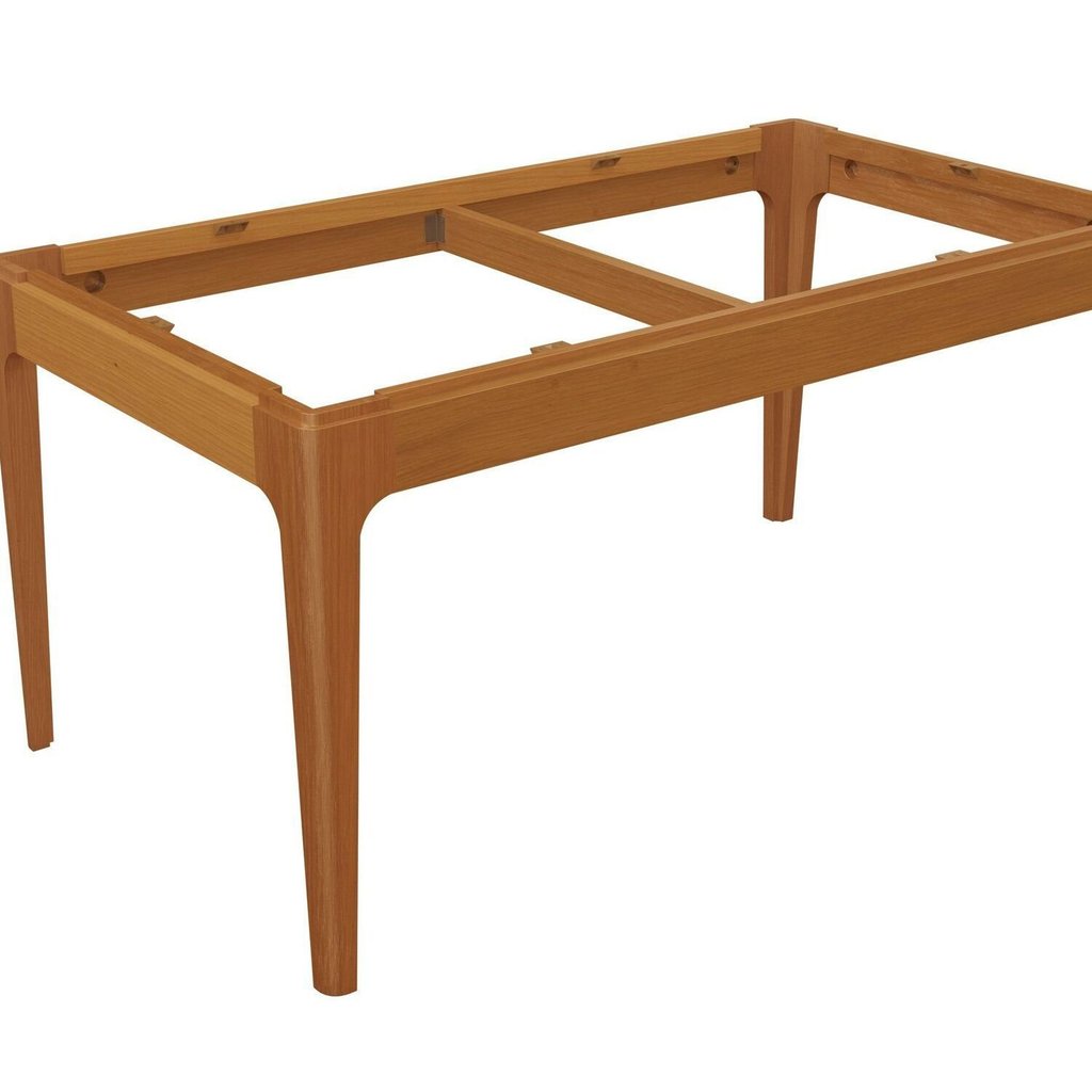 Base para Mesa de Jantar 6 Lugares Madeira Maciça Sala de Jantar Premium Mira 77,2x88,8x158,8cm