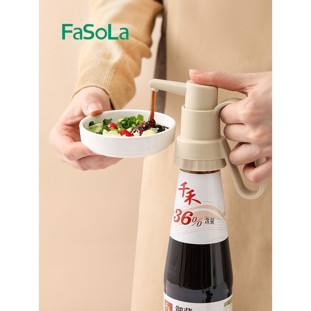 Espremedor de molho de ostra FaSoLa japonês, bico de prensa para consumo de óleo doméstico, Lee Kum Kee Haitian, cabeça